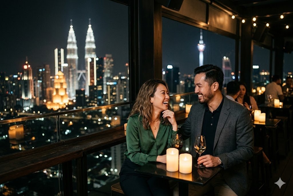 couple at rooftop